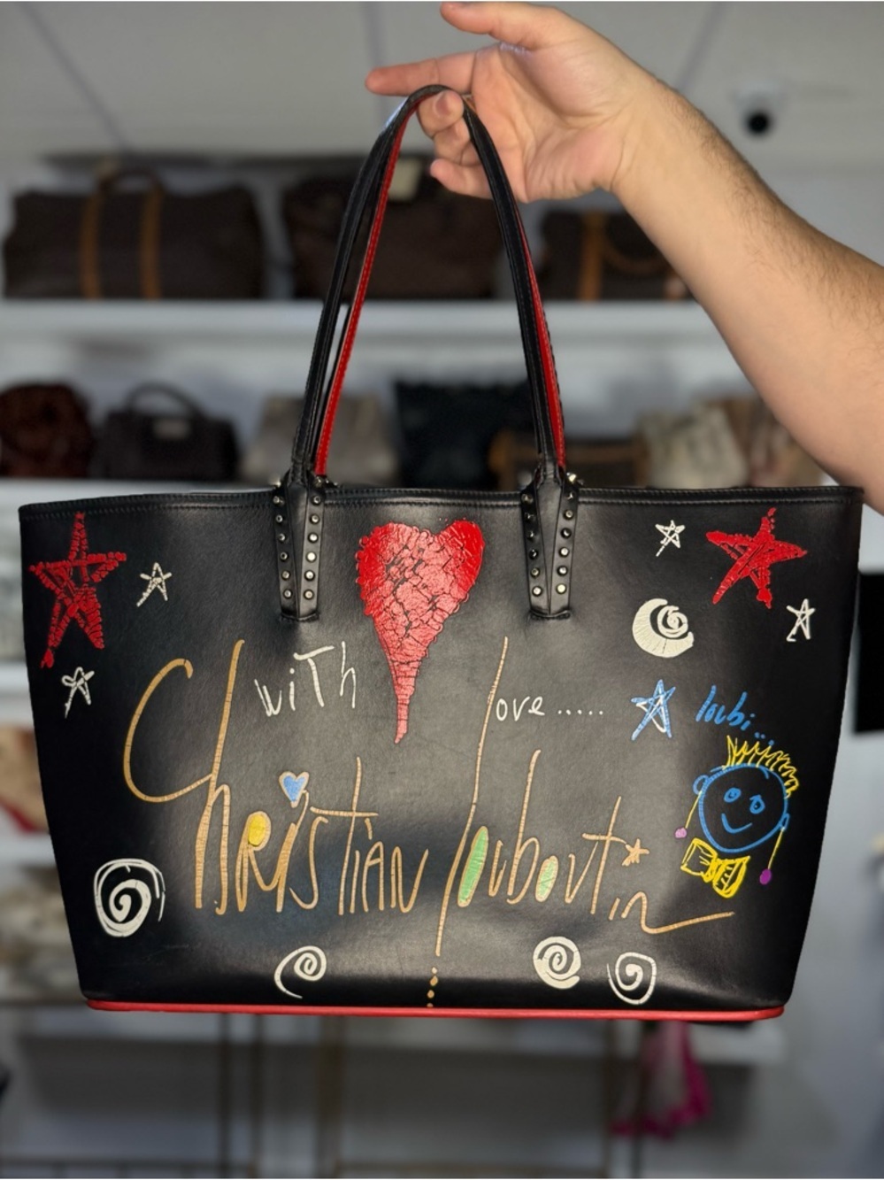 LOUBOUTIN RARE SKETCH TOTE